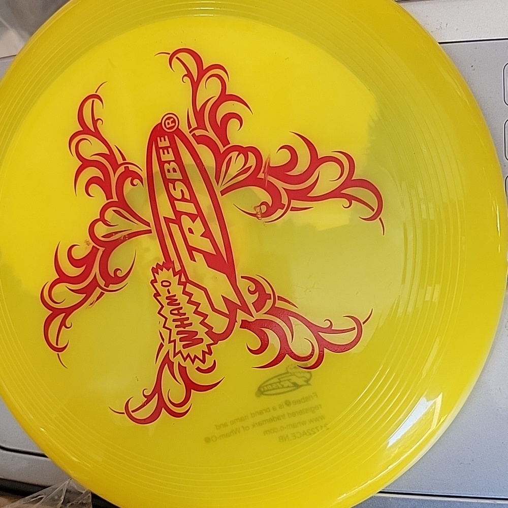 Yellow Wham-o Light Up Frisbee